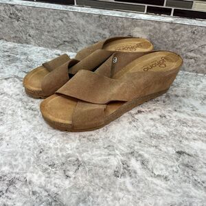 Yokono Spain Sandals Leather Brown Size 9